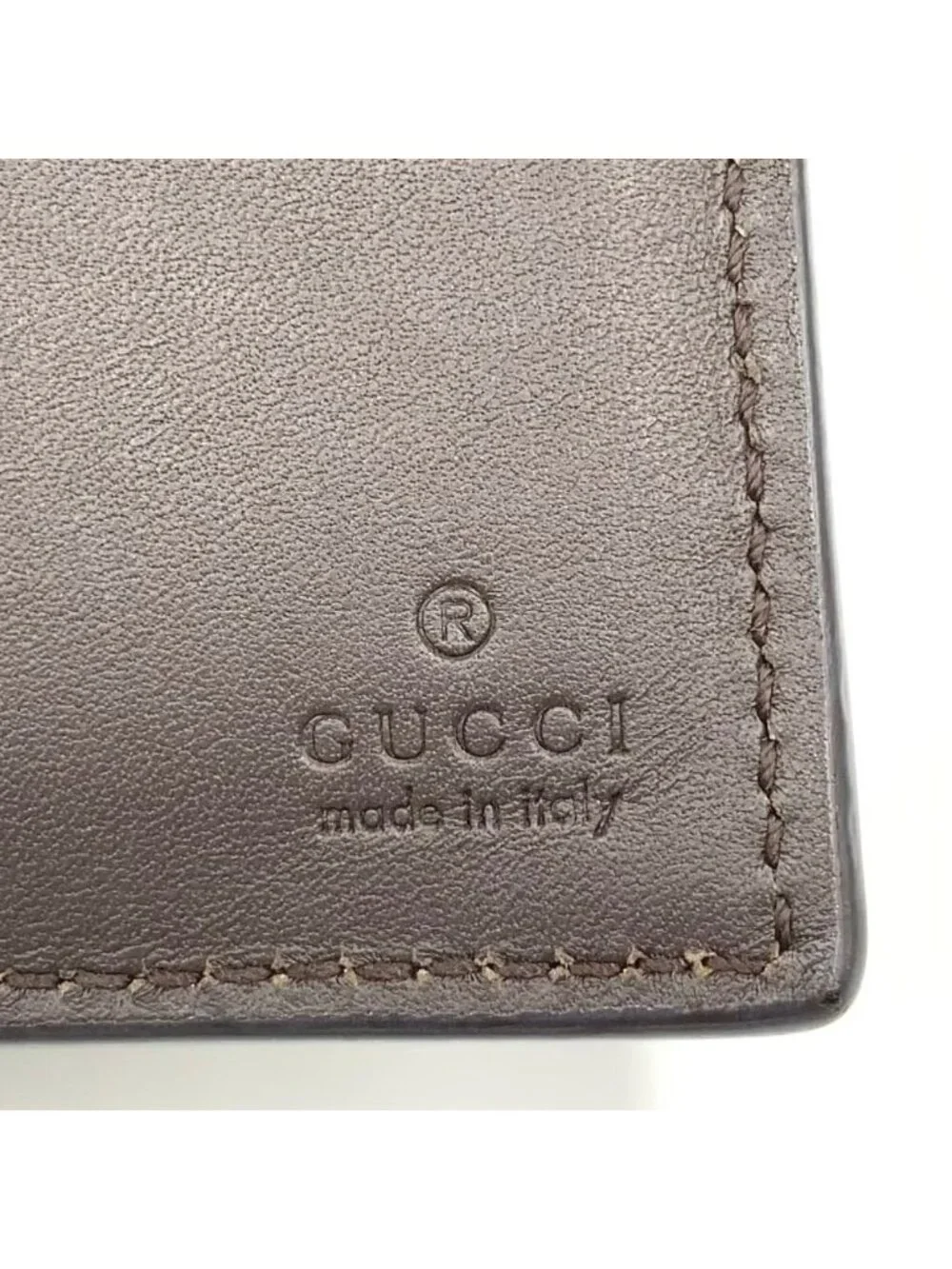 ★SOLD★ Gucci New Ophidia GG Supreme Leather Brown Wallet Gold - Picture 4 of 15